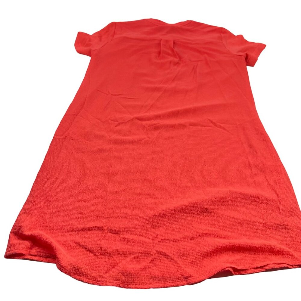 Michael Kors Women's Size Small Dress Short Sleeve Red Gold Chain Detail New - Picture 2 of 14